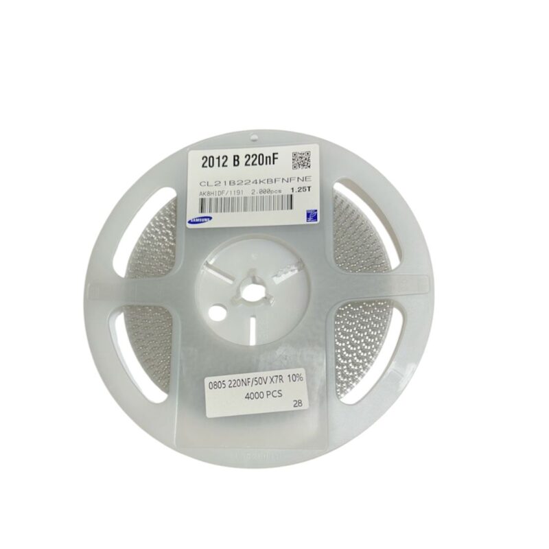 CAP. CER 220NF/50V X7R 0805